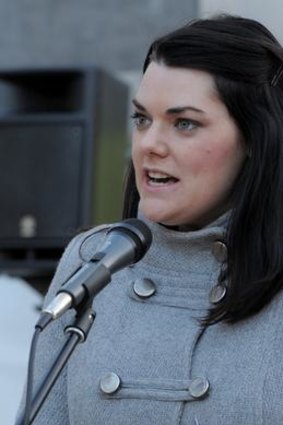 Greens senator, Sarah Hanson-Young.