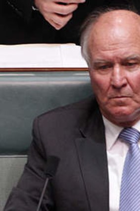 Independent Tony Windsor: says deal will be "null and void" if Julia Gillard goes.