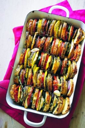Layered vegetable tian: This dish is easy, healthy, quick to prepare and looks amazing.