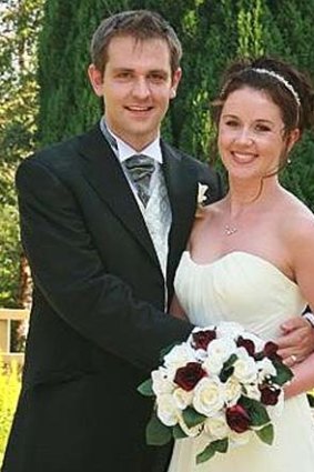 Jill and Tom Meagher on their wedding day.