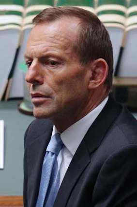 Playing "fast and loose": Opposition Leader Tony Abbott.