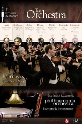 A screenshot of The Orchestra app.