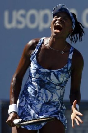 Not going quietly: Venus Williams.