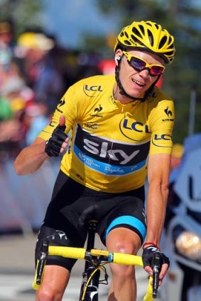 Win in the bag: Chris Froome.