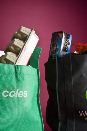 The big two: Coles and Woolworths.