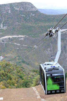 The world's longest cable car line, a 5.7-kilometre engineering feat that spans a spectacular gorge to Armenia's ancient Tatev monastery.