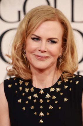 Queen of the night: Nicole Kidman's bodyguards knocked aside CIA officers at the Sundance festival.