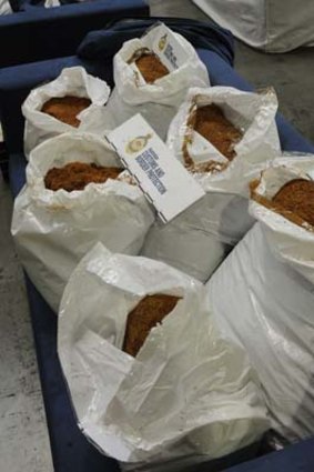 Customs and Border Protection seized significant amounts of tobacco being smuggled into Australia from China in 2010.