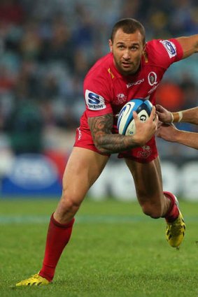 He's ready: Quade Cooper in action for the Reds.