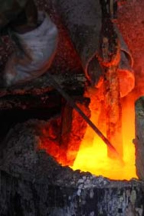 Melting pot: 15 per cent of total employment at the two smelters has been shed.