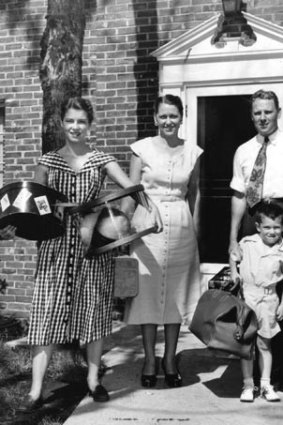 Four-year-old Al Gore pictured in 1952 with, from left, his sister Nancy, 14, his mother Pauline and his father Albert Gore senior.