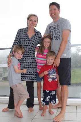 Sinead Forbes and family  in 2012.