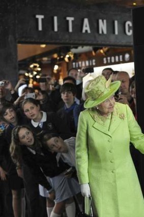 Queen Elizabeth visits the Titanic Museum in Belfast last June.