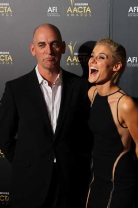 Red carpet ... Rob Sitch and Rachael Taylor.