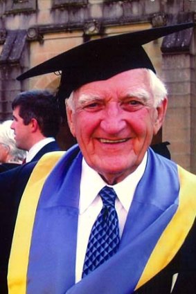 In his blood: Ian Hudson, who came from a family of timber merchants, had longstanding involvements with Rotary and the University of Sydney.