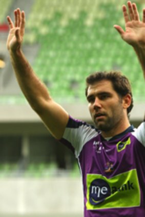 Staying put... Storm skipper Cameron Smith.