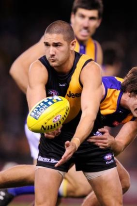 Tiger tactics: Richmond's Shaun Grigg was brought in to fill a specific role.