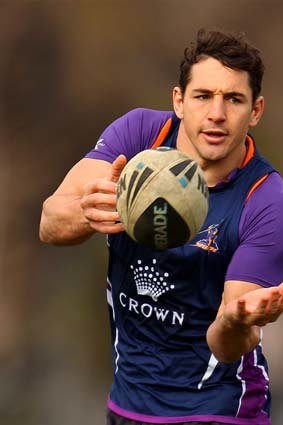 Below top form but still better than most fullbacks in the NRL ... Billy Slater.