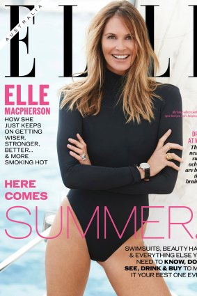 Elle Macpherson graces the cover of Elle for the first time in 25 years.