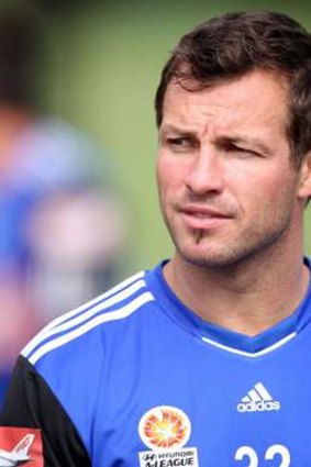 Lucas Neill trains with Sydney FC.