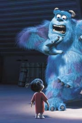 New door opens &#8230; top ''scarer'' Sulley is all the more imposing in 3D.