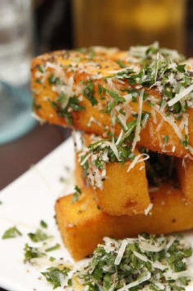 Fitzrovia's polenta chips.