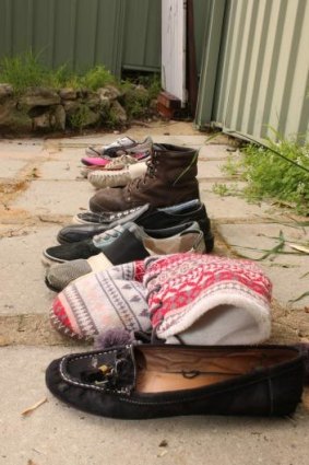 Most people throw their old shoes out with the general rubbish.