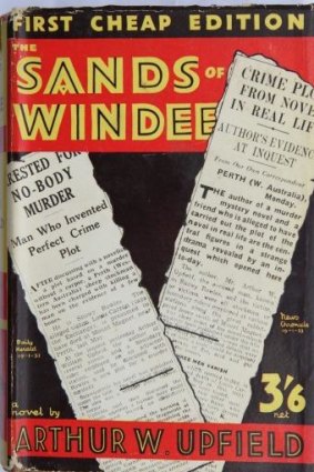 Bob Kerr of Leppington collects books. Book cover for <i>The Sands of Windee</i> by Arthur W. Upfield.   
