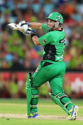 Big hit: Brad Hodge, in form at 39.