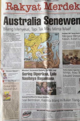 The diplomatic row has been widely reported in the Indonesian media.