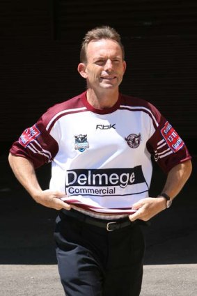 Manly man . . . Tony Abbott in 2007 when he was federal health minister.
