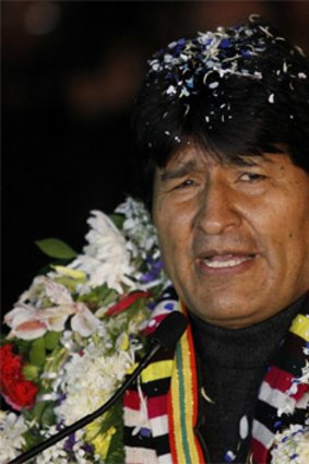 Bolivian President Evo Morales.