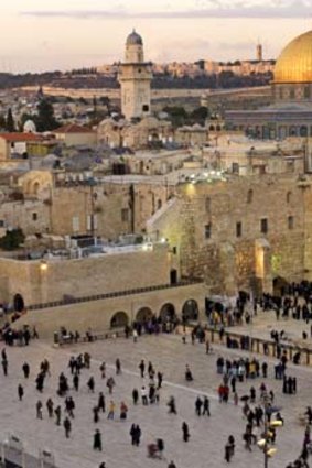 Land of surprises ... the Western Wall and Dome of the Rock at dusk.