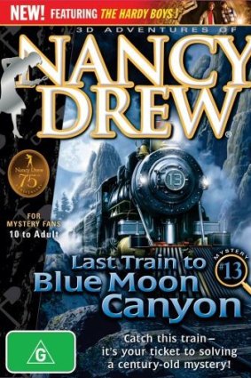 Nancy Drew book <i>Last Train to Blue Moon Canyan</i>.   