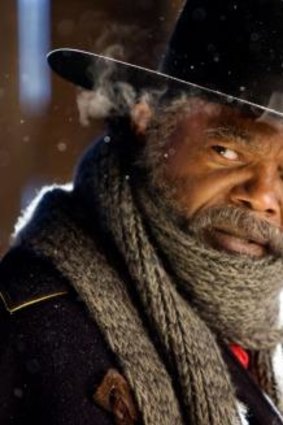 Samuel L. Jackson in <i>The Hateful Eight</i>, directed by Quentin Tarantino.