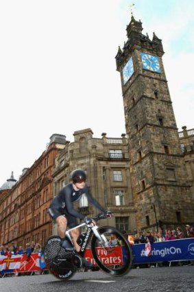 Linda Villumsen goes past The Tolbooth.