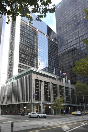 The 109-year old RACV Club is housed in a very modern building on Bourke Street.