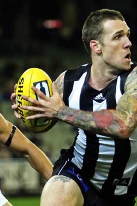 Dane Swan has been in great form for Collingwood of late.