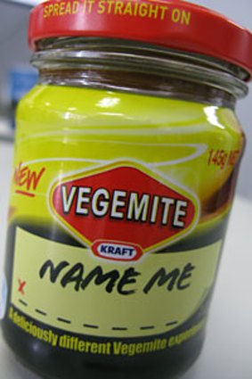 The new, as-yet-unnamed flavour of Vegemite.