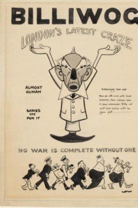 David Low's cartoon of the  Billiwog which outraged Prime Minister Billy Hughes.  