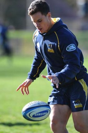 Opportunity: Brumbies playmaker Matt Toomua won't let the painful memory of a horror injury hold him back in the finals.