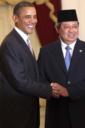 Barack Obama and Susilo Bambang Yudhoyono.