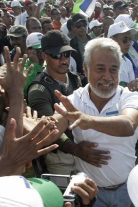 Head of National Congress for Timorese Reconstruction (CNRT), Xanana Gusmao.