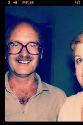 Caught on film: Chuck Mallett, the former vocal coach of Angela Lansbury, met up with her in Los Angeles in 1981.
