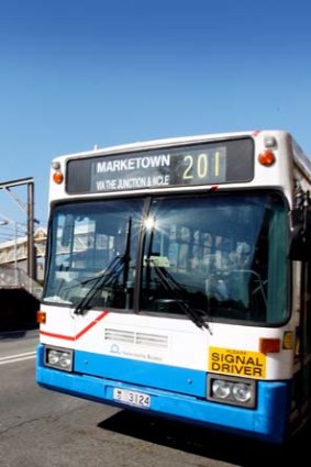 Progress ... bus passengers will soon be able to use apps on their mobile phones to find out how far away their next bus is.