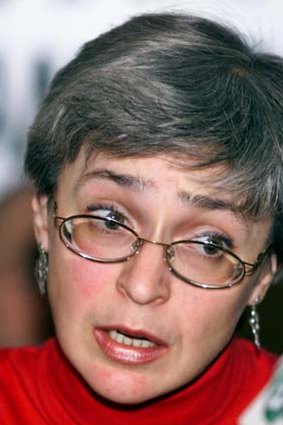 Russian journalist Anna Politkovskaya.