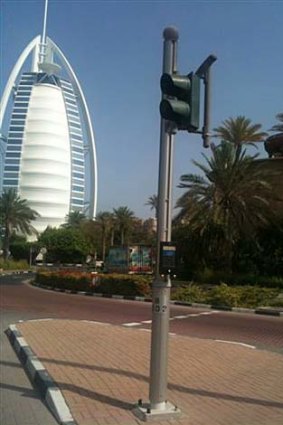 Dubai ... the smartpoles provided by Moses Obeid which are at the centre of a $12 million legal dispute.