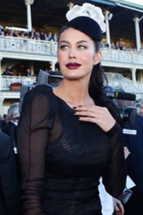 Megan Gale at this year's Derby Day.