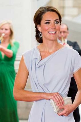 Kate Middleton's Olympics has so far been an exercise in blues and greys. We say go for gold, Duchess.