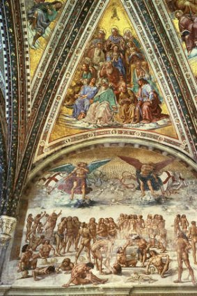 Fresco in the Capella di San Brizio.